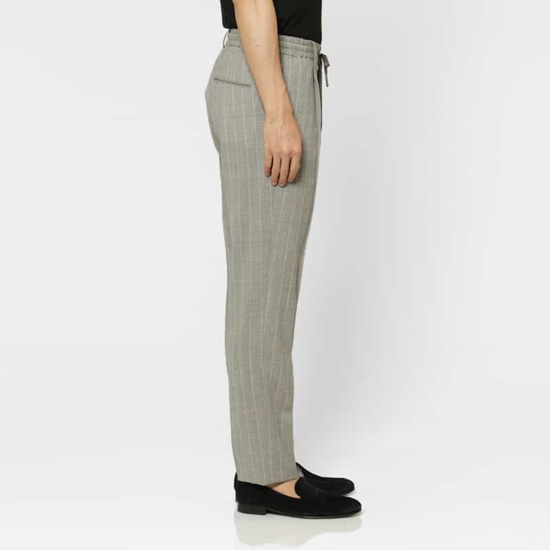 TAGLIATORE TAGLIATORE＜タリアトーレ＞ セットアップ ストライプ柄ストレッチパンツ"NEWMAN" LIGHT GRAY