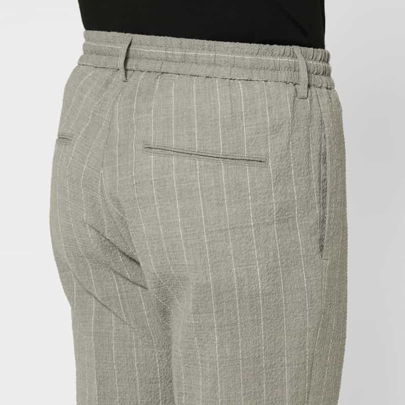 TAGLIATORE TAGLIATORE＜タリアトーレ＞ セットアップ ストライプ柄ストレッチパンツ"NEWMAN" LIGHT GRAY