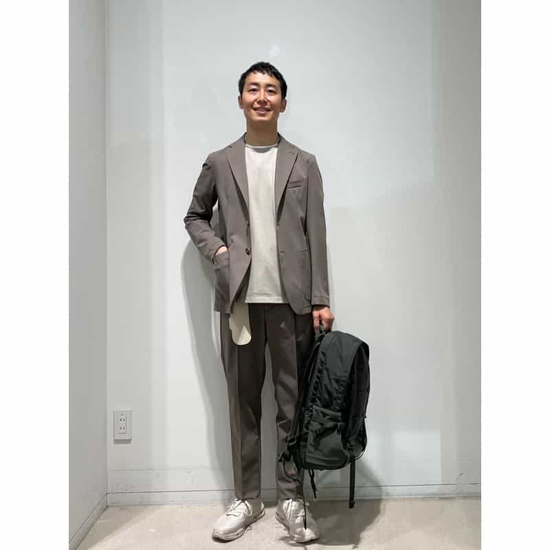 TAGLIATORE TAGLIATORE＜タリアトーレ＞ セットアップ ストレッチパンツ"NEWMAN" BEIGE