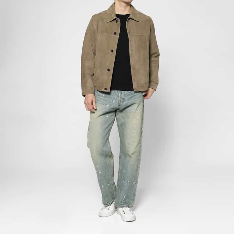 ARMA ARMA＜アルマ＞スエードトラッカージャケット BROWN