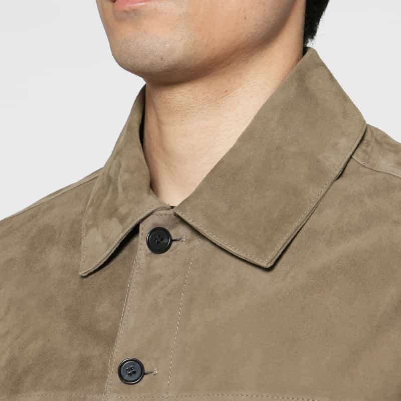 ARMA ARMA＜アルマ＞スエードトラッカージャケット BROWN