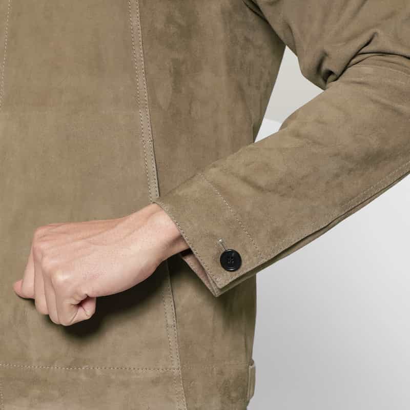 ARMA ARMA＜アルマ＞スエードトラッカージャケット BROWN