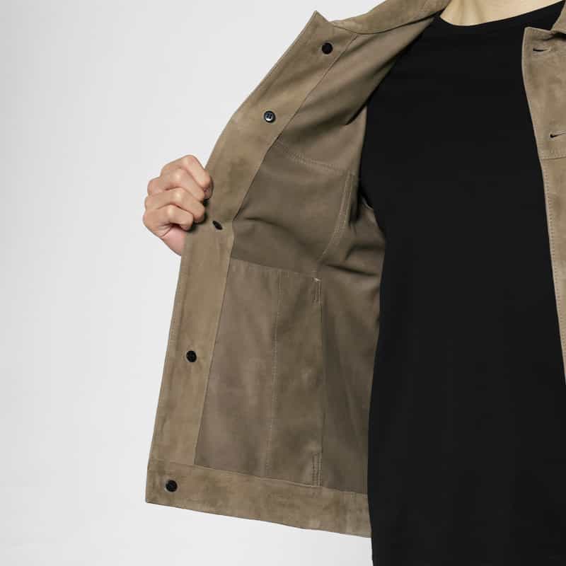 ARMA ARMA＜アルマ＞スエードトラッカージャケット BROWN