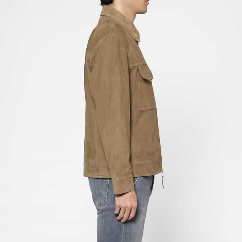 ARMA ARMA＜アルマ＞ ジップアップスエードジャケット BROWN