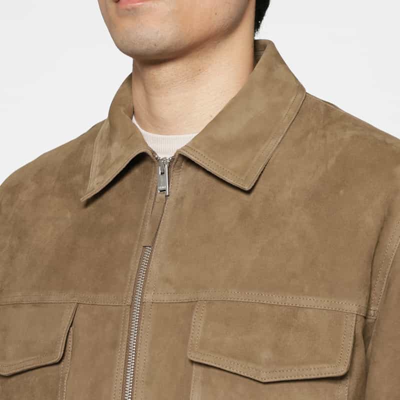 ARMA ARMA＜アルマ＞ ジップアップスエードジャケット BROWN