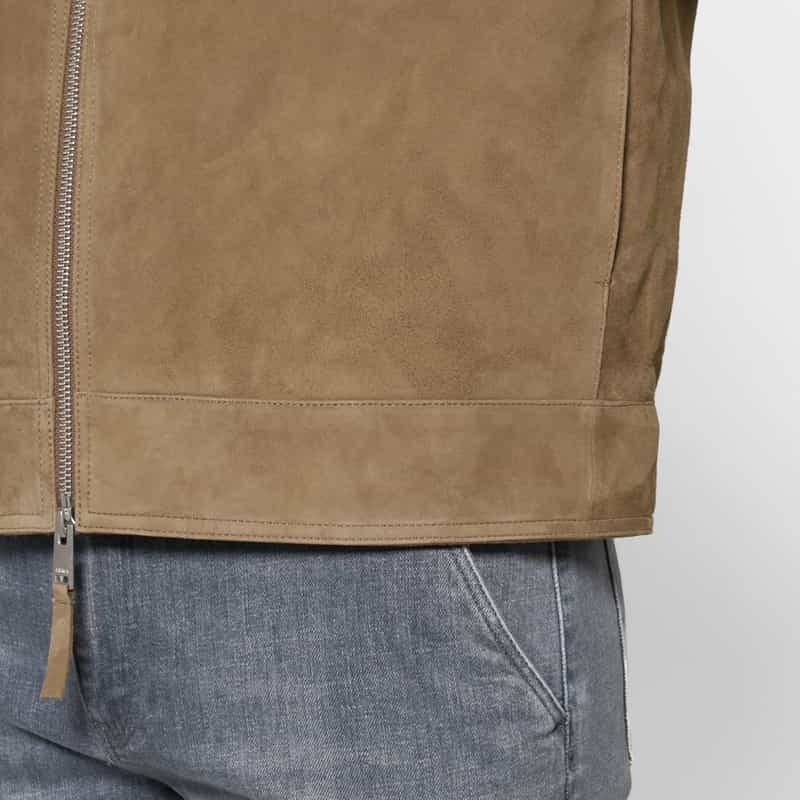 ARMA ARMA＜アルマ＞ ジップアップスエードジャケット BROWN
