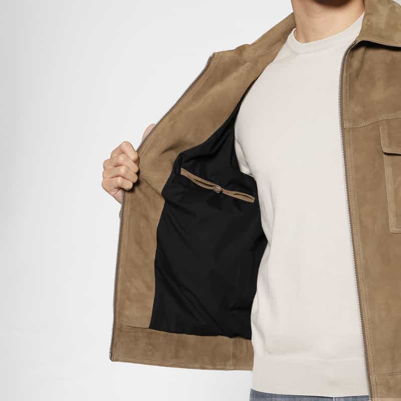 ARMA ARMA＜アルマ＞ ジップアップスエードジャケット BROWN