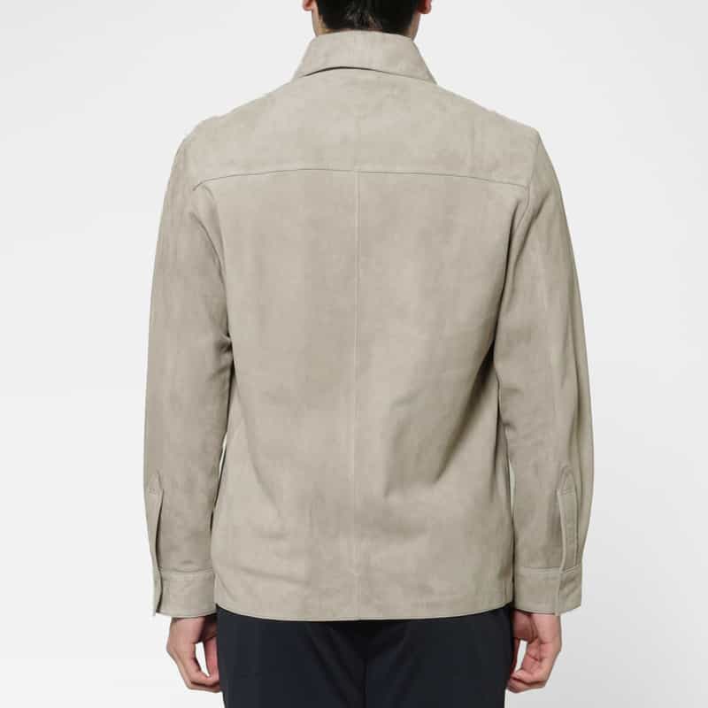 ARMA ARMA＜アルマ＞ バーニーズ　ニューヨーク限定 スエード素材シャツジャケット LIGHT GRAY