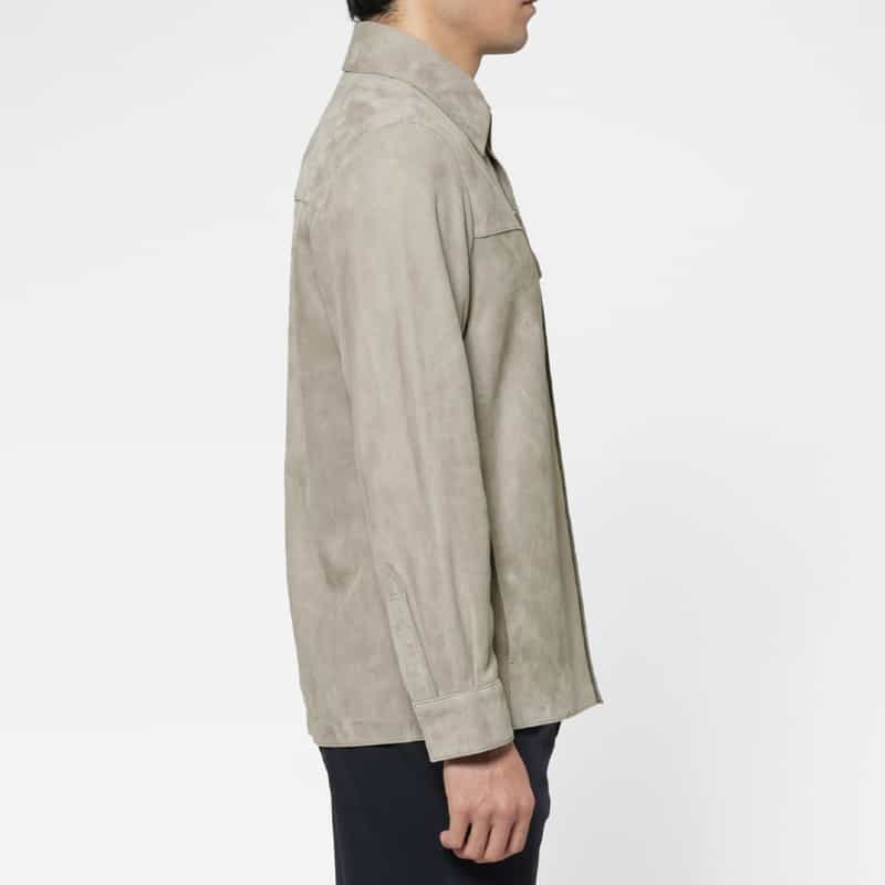 ARMA ARMA＜アルマ＞ バーニーズ　ニューヨーク限定 スエード素材シャツジャケット LIGHT GRAY