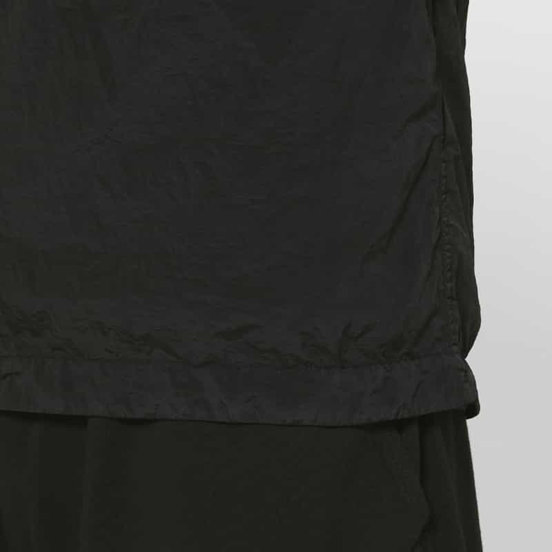 STONE ISLAND STONE ISLAND ＜ストーン アイランド＞ ナイロン素材ジップアップシャツ BLACK