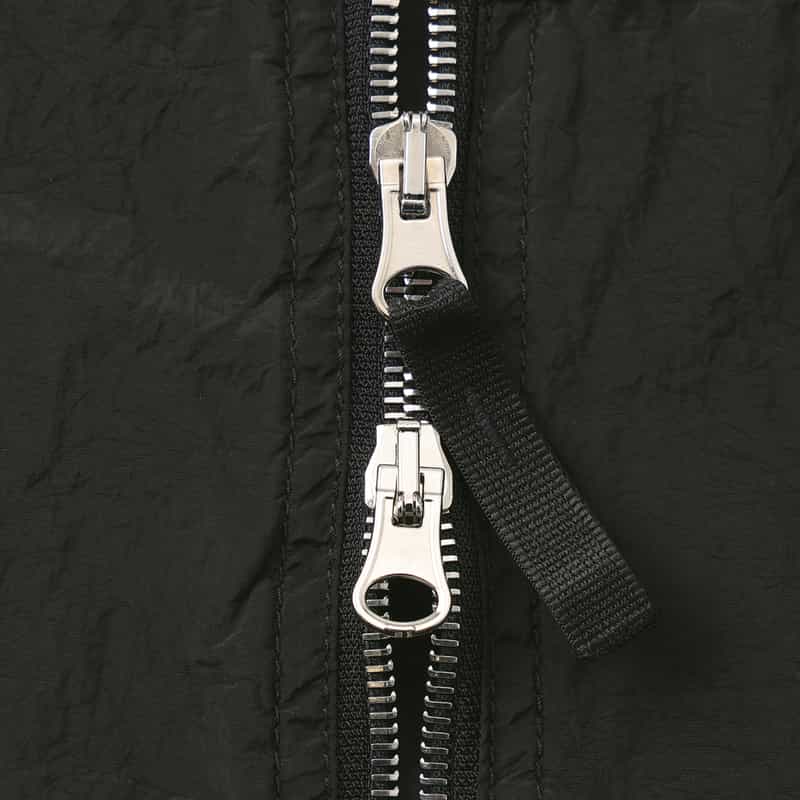 STONE ISLAND STONE ISLAND ＜ストーン アイランド＞ ナイロン素材ジップアップシャツ BLACK
