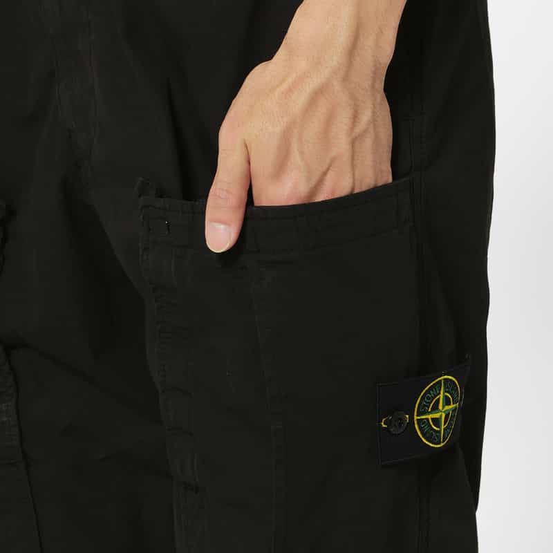 STONE ISLAND STONE ISLAND ＜ストーン アイランド＞ イージーパンツ BLACK