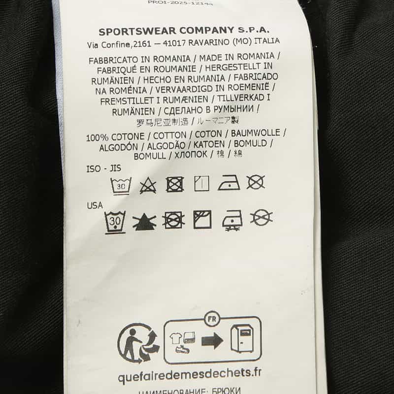 STONE ISLAND STONE ISLAND ＜ストーン アイランド＞ イージーパンツ BLACK