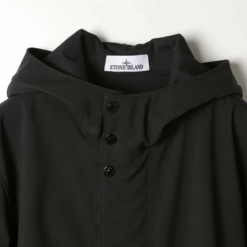 STONE ISLAND STONE ISLAND ＜ストーン アイランド＞ ソフトシェルジャケット BLACK
