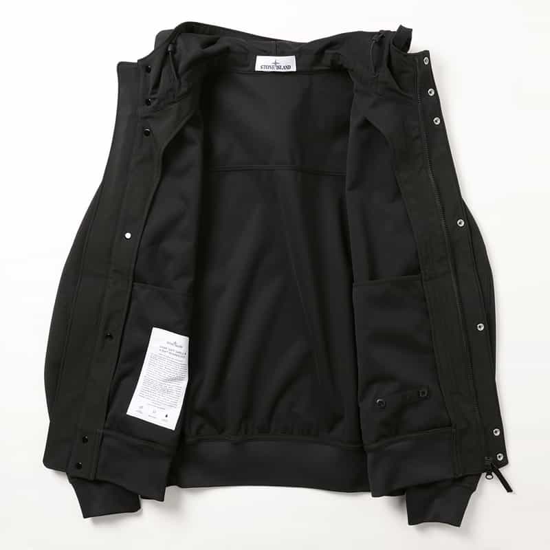 STONE ISLAND STONE ISLAND ＜ストーン アイランド＞ ソフトシェルジャケット BLACK