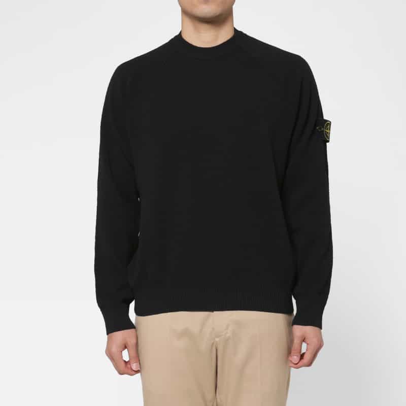 STONE ISLAND STONE ISLAND ＜ストーン アイランド＞ クルーネックニットプルオーバー NAVY