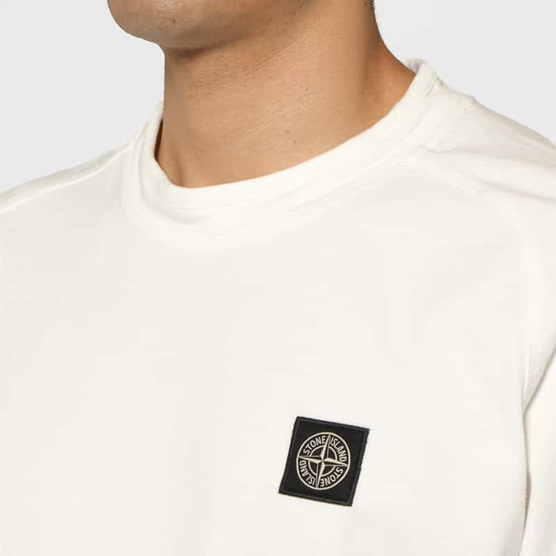 STONE ISLAND STONE ISLAND ＜ストーン アイランド＞ クルーネックカットソー WHITE