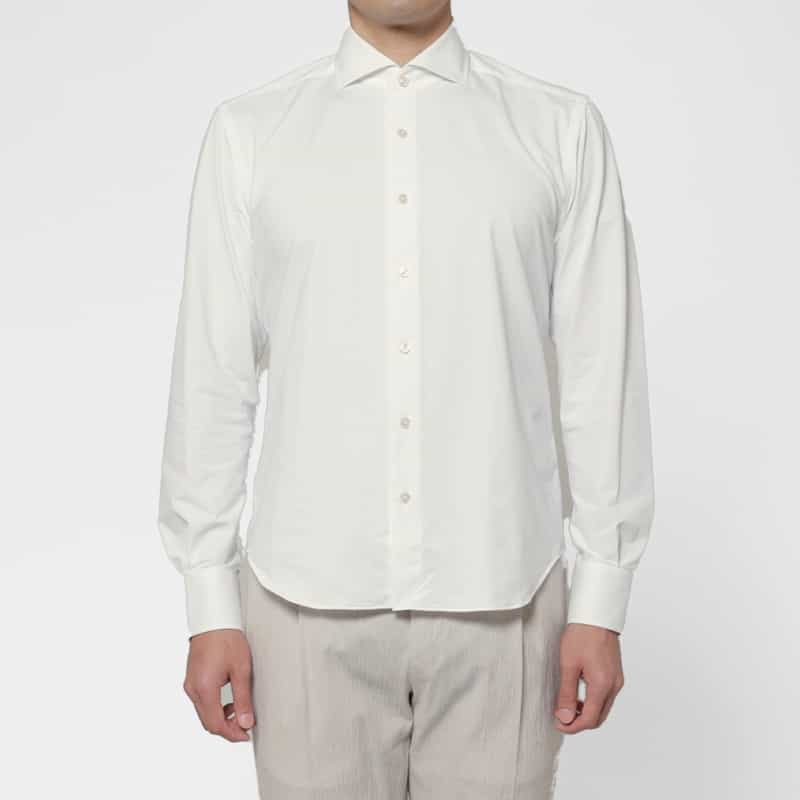 XACUS XACUS＜ザッカス＞ ストレッチ素材シャツ WHITE