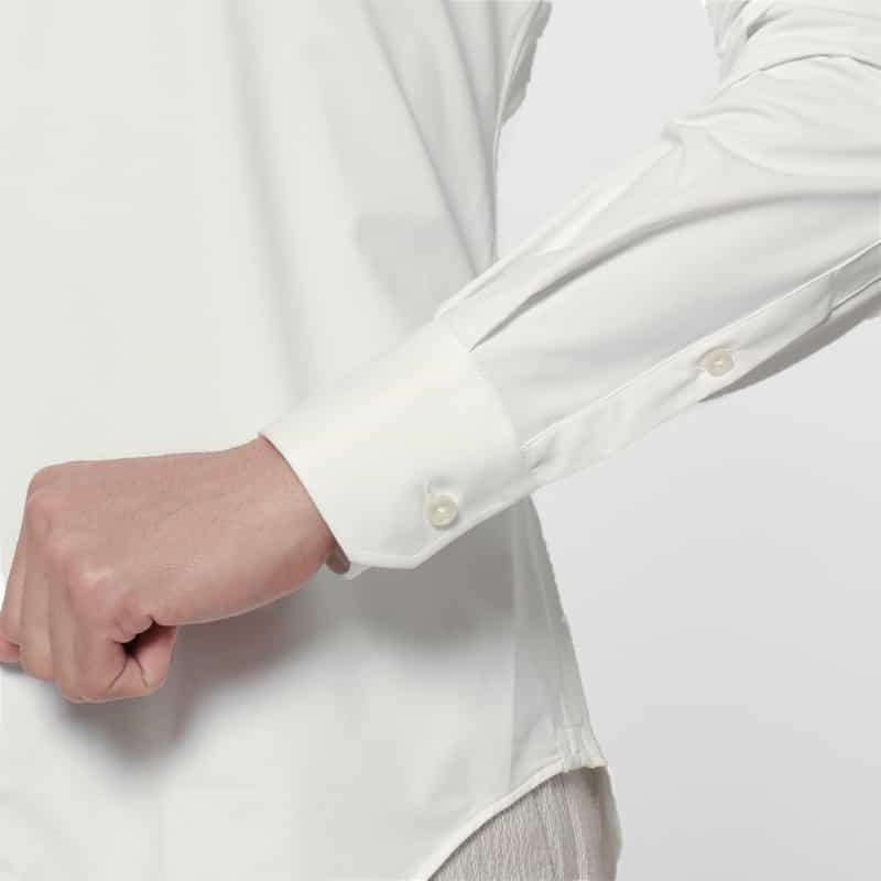 XACUS XACUS＜ザッカス＞ ストレッチ素材シャツ WHITE