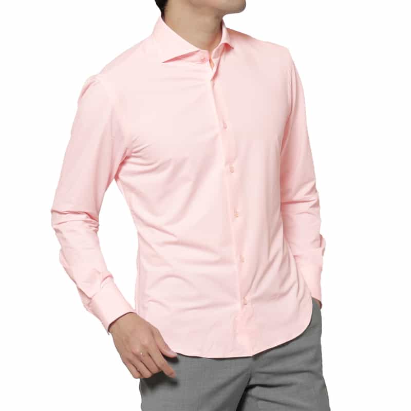 XACUS XACUS＜ザッカス＞ ストレッチ素材シャツ PINK