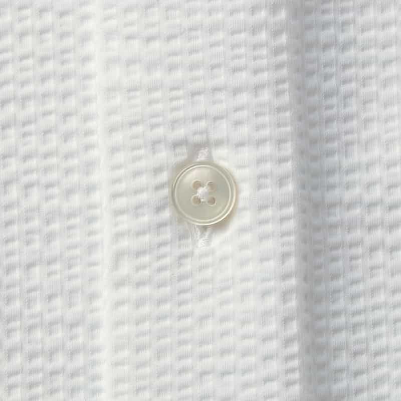 XACUS XACUS＜ザッカス＞ シアサッカー素材シャツ WHITE