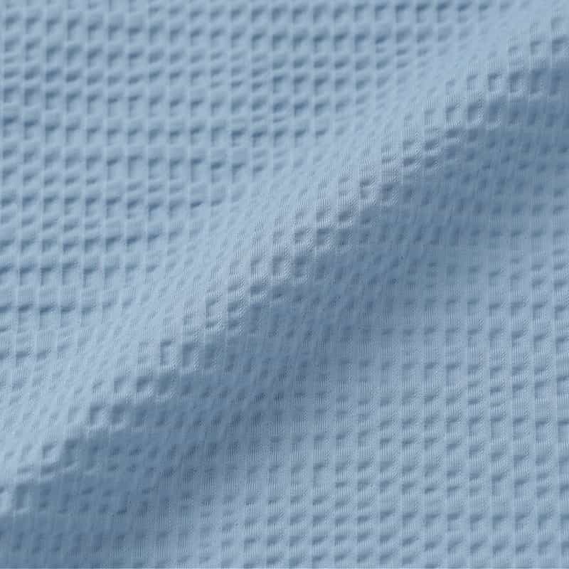 XACUS XACUS＜ザッカス＞ シアサッカー素材シャツ BLUE