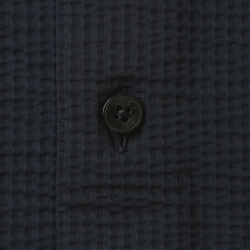 XACUS XACUS＜ザッカス＞ シアサッカー素材シャツ NAVY