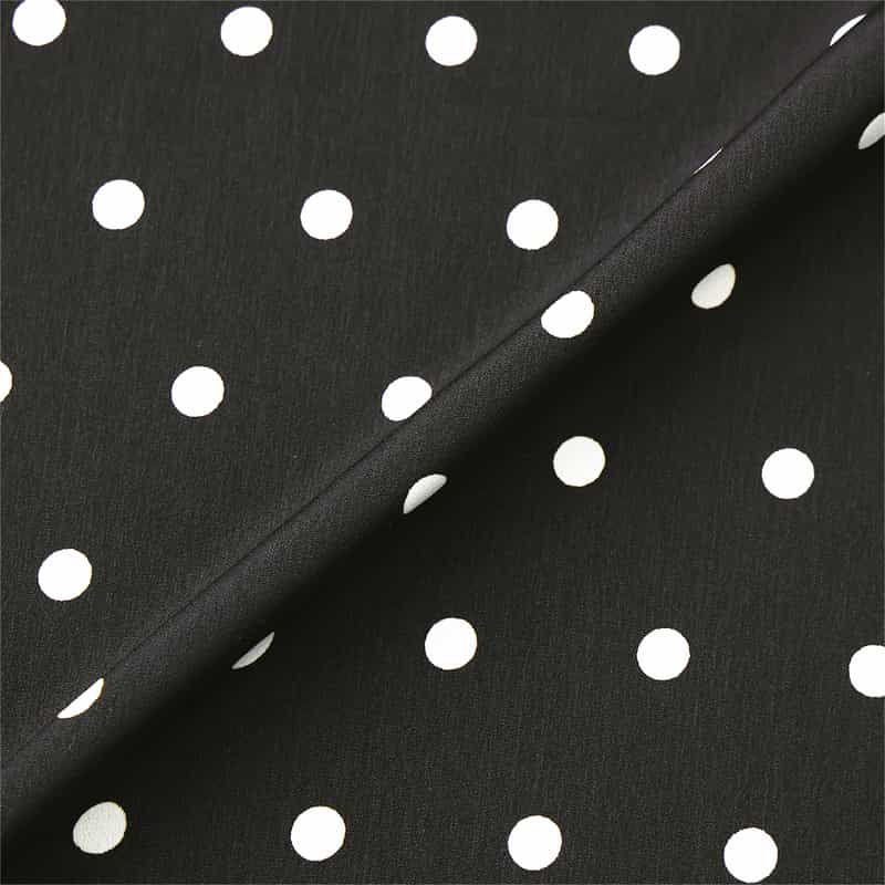 BARNEYS NEW YORK ウォッシャブル ドローストリングドット柄バルーンスカート BLACK