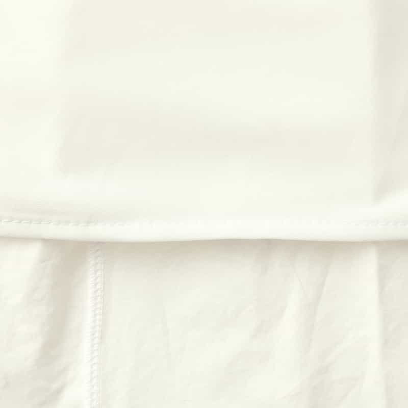 BARNEYS NEW YORK ウォッシャブル コットンフレアスカート WHITE