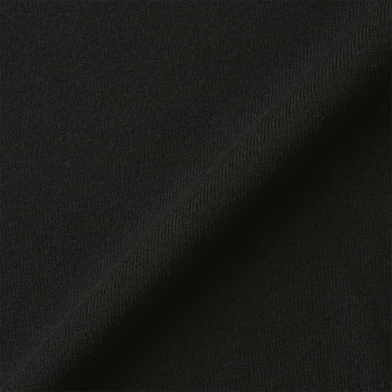 BARNEYS NEW YORK ウォッシャブル バイカラー ボーダースリーブニットプルオーバー BLACK