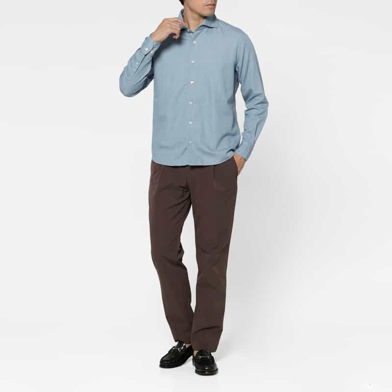 BARNEYS NEW YORK デニムシャツ BLUE