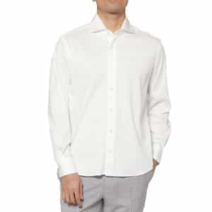 カジュアルシャツ（アルビニ社製コットン使用）