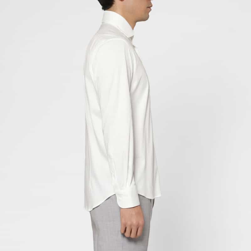 BARNEYS NEW YORK カジュアルシャツ（アルビニ社製コットン使用） WHITE