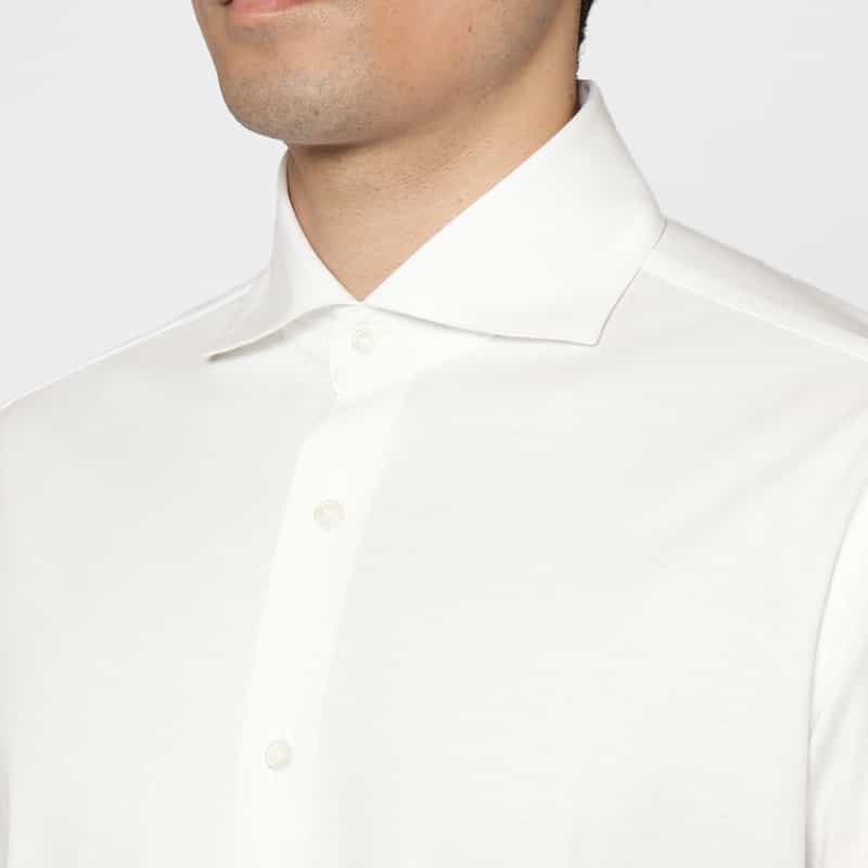 BARNEYS NEW YORK カジュアルシャツ（アルビニ社製コットン使用） WHITE