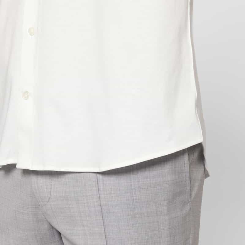 BARNEYS NEW YORK カジュアルシャツ（アルビニ社製コットン使用） WHITE