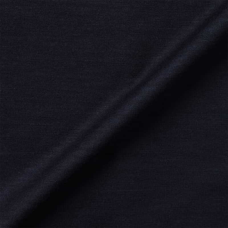 BARNEYS NEW YORK ウールジャージー素材カジュアルシャツ NAVY