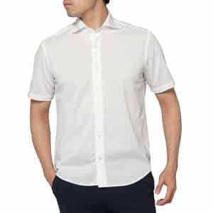 鹿の子素材ショートスリーブシャツ（アルビニ社製コットン使用）