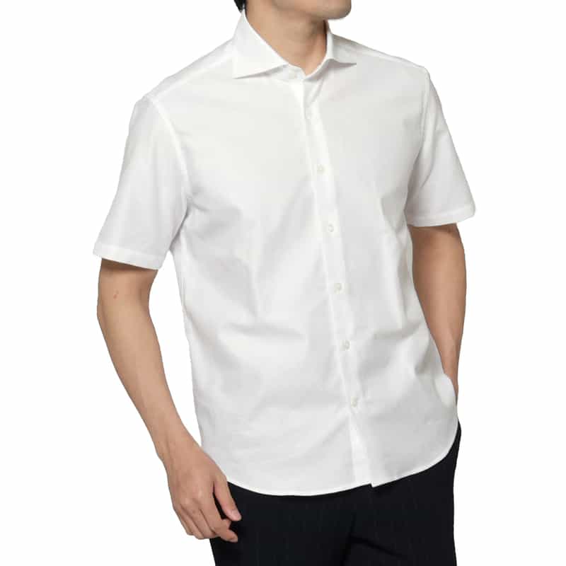 ショートスリーブコットンシャツ