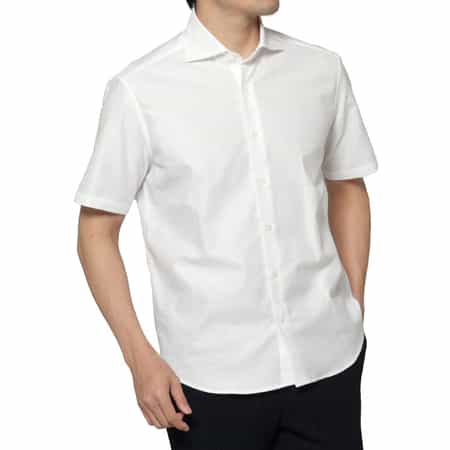 ショートスリーブコットンシャツ