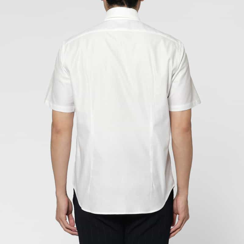 BARNEYS NEW YORK ショートスリーブコットンシャツ WHITE