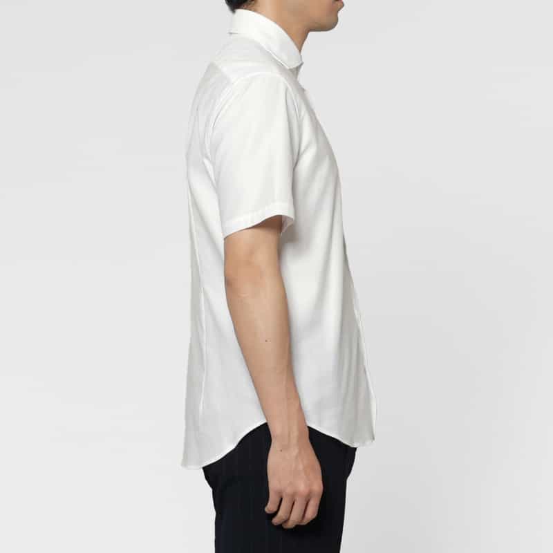 BARNEYS NEW YORK ショートスリーブコットンシャツ WHITE