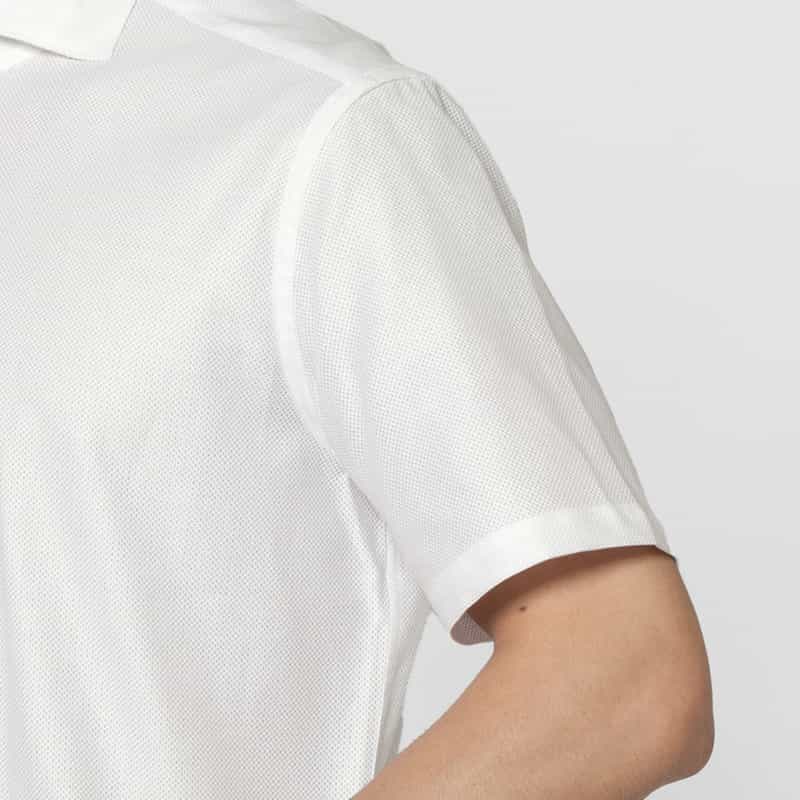 BARNEYS NEW YORK ショートスリーブコットンシャツ WHITE