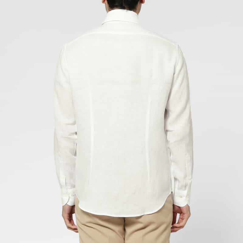 BARNEYS NEW YORK リネンシャツ WHITE