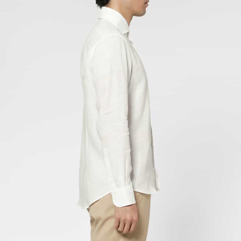 BARNEYS NEW YORK リネンシャツ WHITE