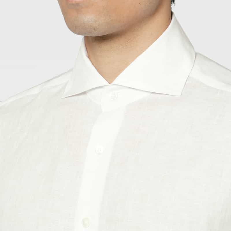BARNEYS NEW YORK リネンシャツ WHITE