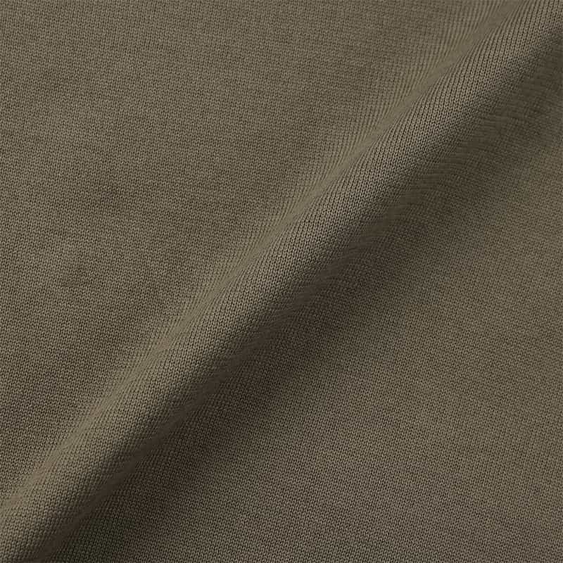 BARNEYS NEW YORK 海島綿クルーネックニットプルオーバー KHAKI