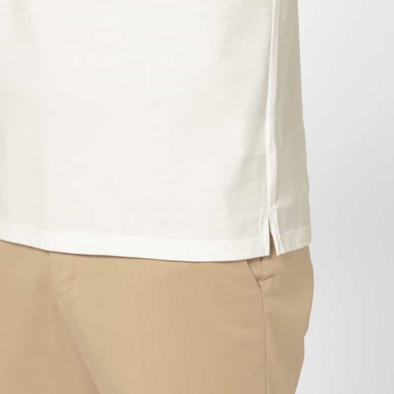 BARNEYS NEW YORK 鹿の子ポロシャツ WHITE