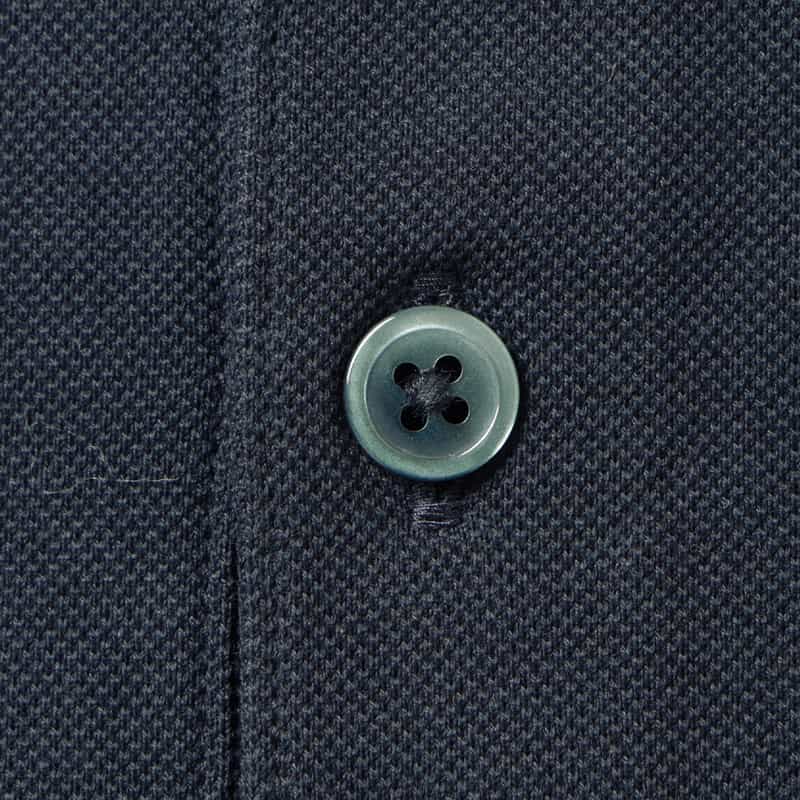 BARNEYS NEW YORK 鹿の子ポロシャツ NAVY