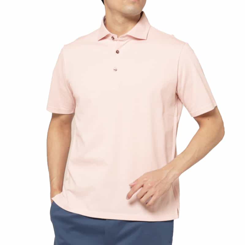 BARNEYS NEW YORK 鹿の子ポロシャツ PINK