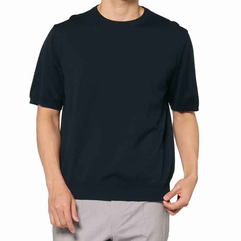 クルーネックニットプルオーバー